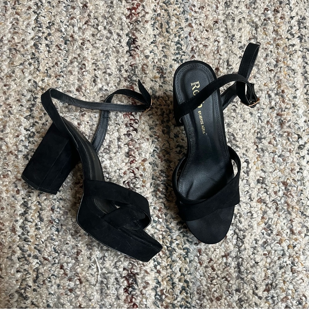 Rohb by Joyce Azria Black Heels 8.5
